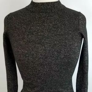 Diane Von Furstenberg Black/Gold Wool